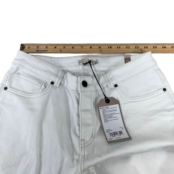 PrAna Buxton White Women’s Stretch Essential Jean’s Sz 10 - Picture 6 of 6